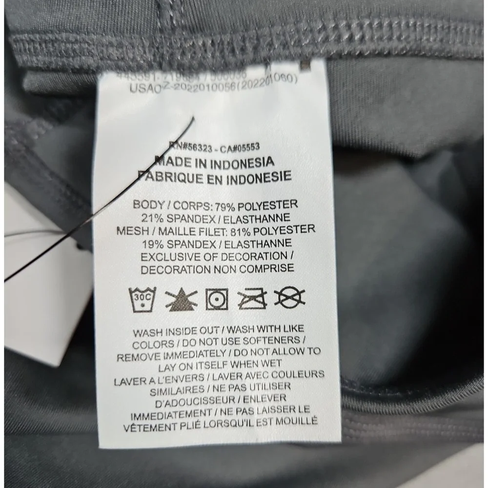 Nike One Womens Gray High Rise 7/8 Dri-FIT Leggings Size Medium NWT